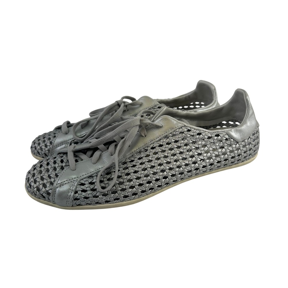 Adidas Originals Stan Smith Lo Pro Shoes Sneaker Woven Silver Metallic Womens 10